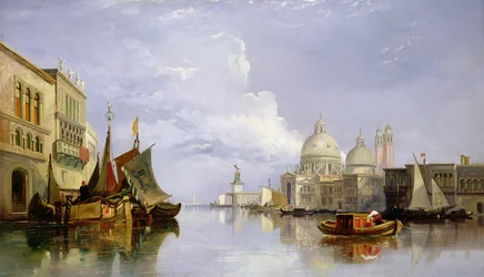 The Grand Canal with the Church of Santa Maria Della Salute, Venice